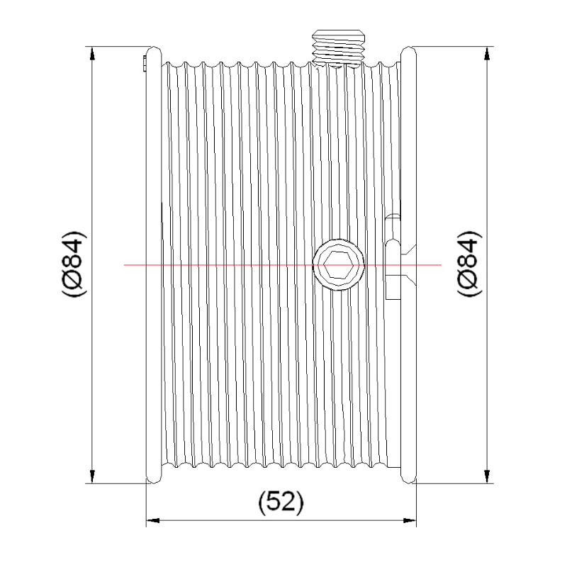 Plan tambours pour porte de garage sectionnelle Della Vecchia