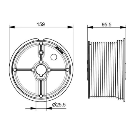 Côtes tambours de câbles Normstahl pour porte de garage Smart XL