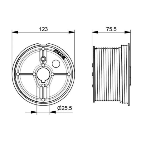 Côtes tambours de câbles Normstahl pour porte de garage Smart XL