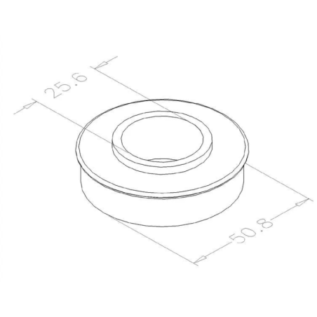 Côtes roulement de palier pour arbre Normstahl de porte de garage