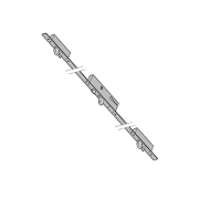 Serrure H5 pour cylindre profilé sens droite de portillon Hormann