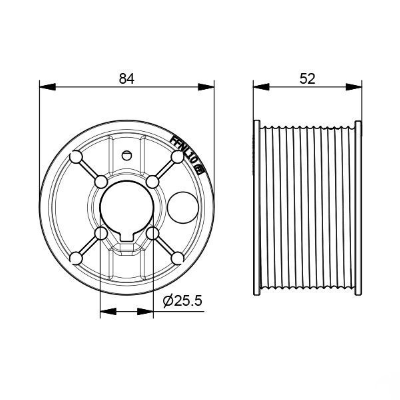 Côtes paire de tambours de câble Normstahl pour porte de garage sectionnelle