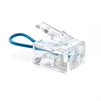 Prise pontée bleu broche 3-4 pour motorisation Hormann de porte de garage