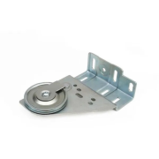 Support avec poulie droit pour porte de garage sectionnelle