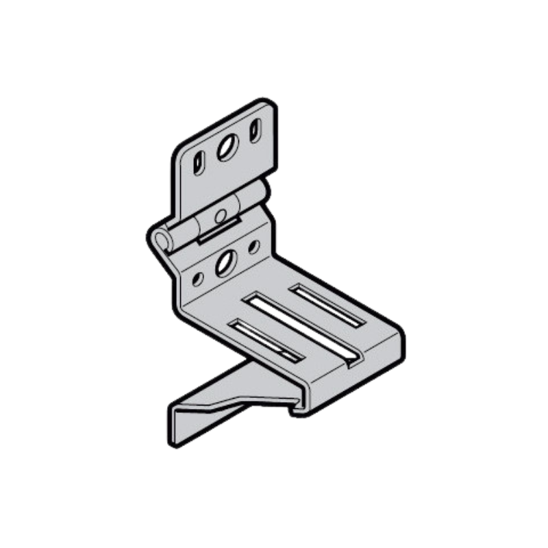 Charnière latérale support roulette de porte SPU40 Hörmann