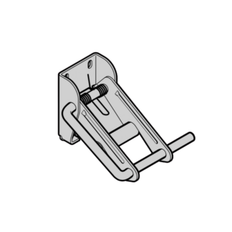 Support galet haut de porte de garage sectionnelle industrielle SPU40 Hörmann