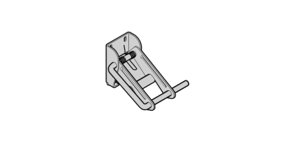 Support galet haut de porte de garage sectionnelle industrielle SPU40 Hörmann
