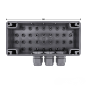 Côtes boîtier récepteur HER 2 868-BS Hormann avec antenne pour motorisation de porte de garage