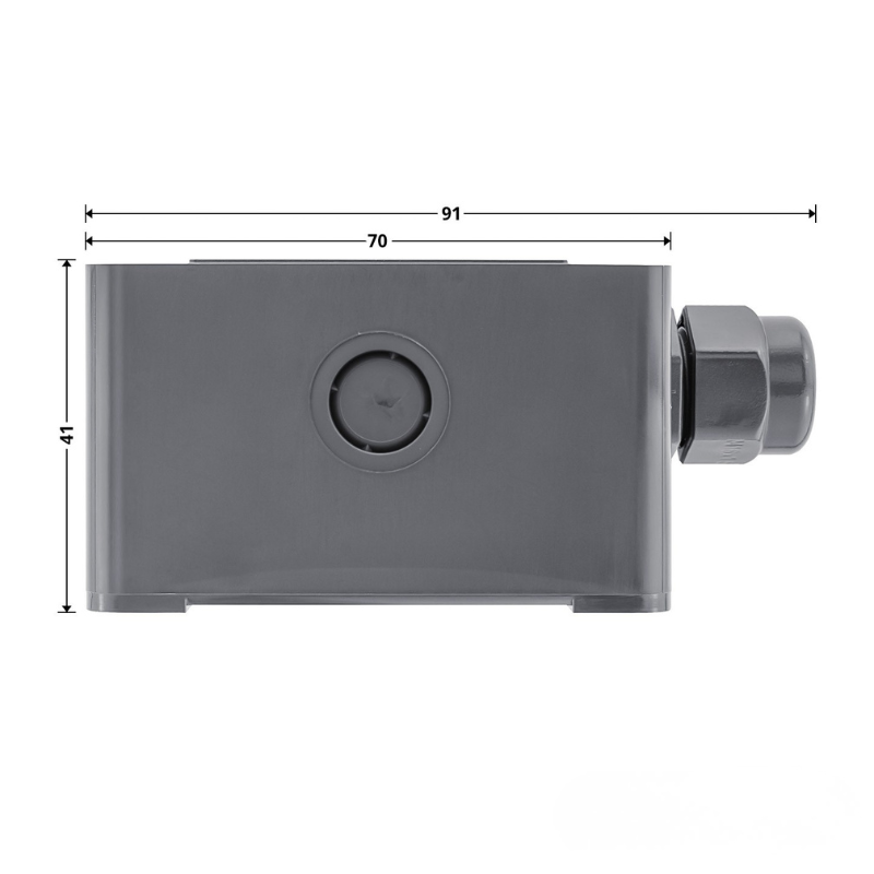 Côtes boîtier récepteur HER 2 868-BS Hormann avec antenne pour motorisation de porte de garage