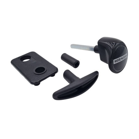 Poignée complète avec cylindre profilé et fixations pour portes de garage Hörmann 4015151