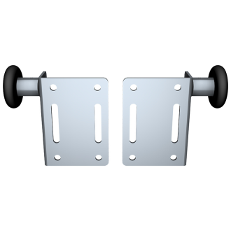 Supports roulettes avec roulettes pour porte de garage
