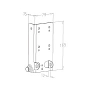 Plaques de Base pour porte de garage Sectionnelle