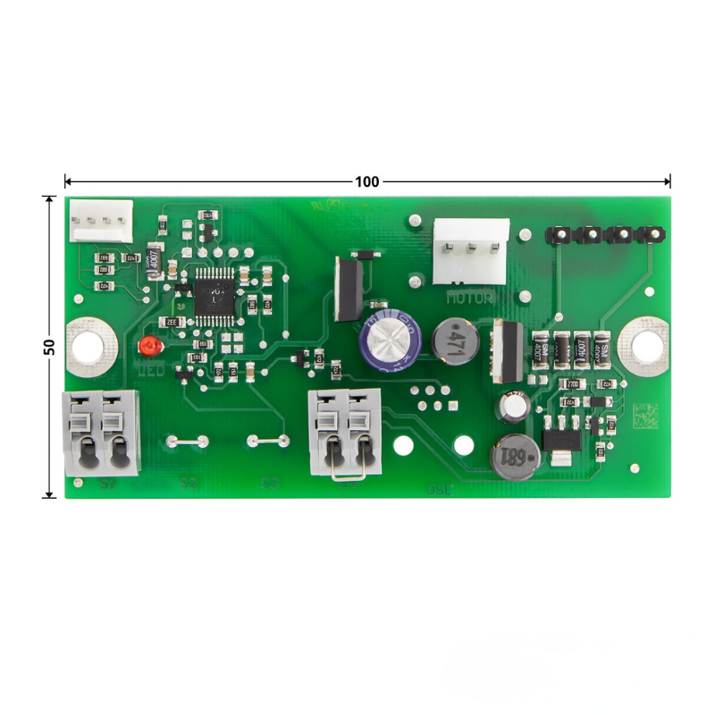 Côtes platine moteur pour porte de garage enroulable RollMatic Hormann