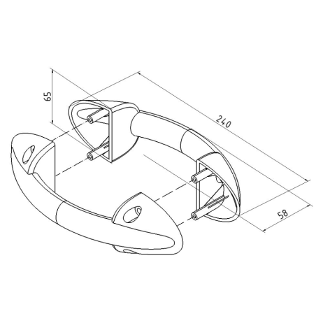 Poignée pour porte de garage