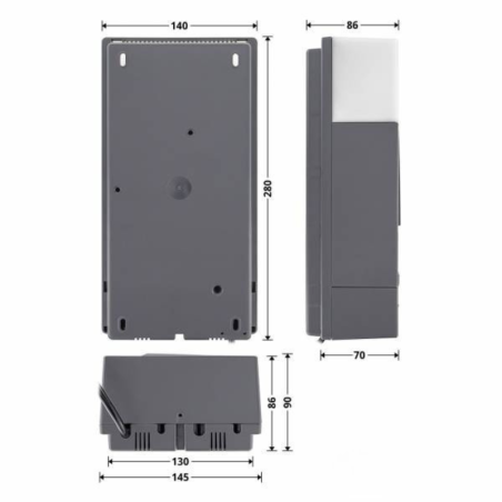 Côtes de boîtier de commande pour motorisation de porte RollMatic Hormann 4512850 4512809 4512805 4511550