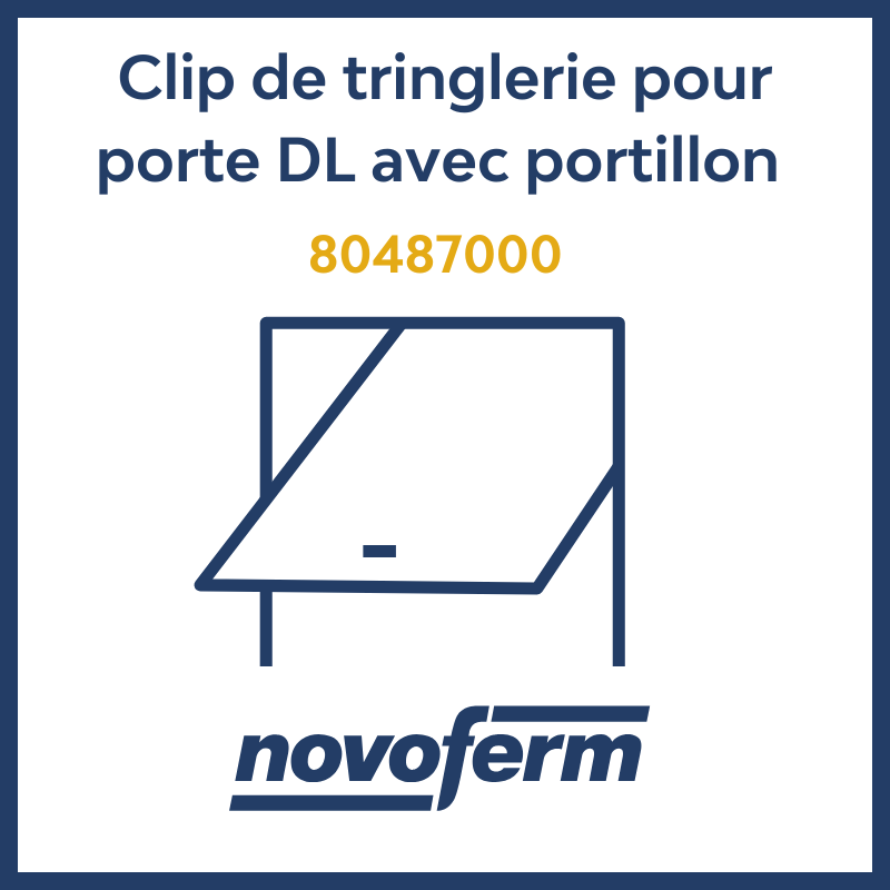 Clip de tringlerie pour porte de garage DL avec portillon Novoferm