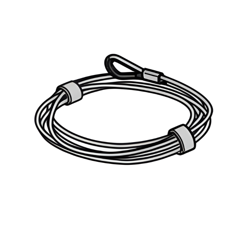 Paire de câbles Hörmann renforcés pour porte de garage sectionnelle à Ferrure N