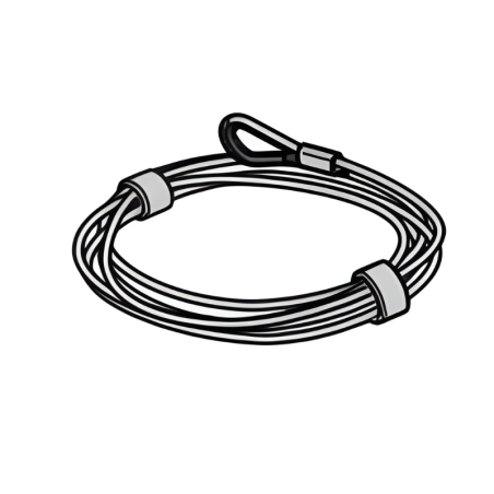 Paire de câbles Hörmann renforcés pour porte de garage sectionnelle à Ferrure N