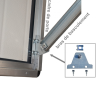Kit bras de basculement et fixation pour porte basculante
