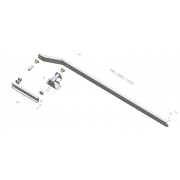 Kit bras de basculement et fixation pour porte basculante
