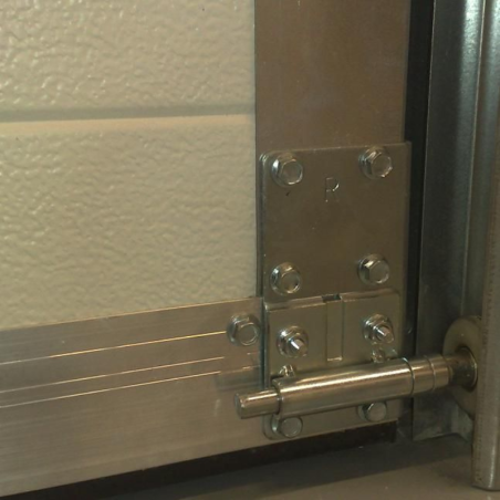 Plaques de base montée avec supports roulette pour porte de garage sectionnelle