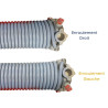 Ressort de torsion diamètre intérieur 44mm pour une porte de garage sectionnelle