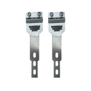 Paire d'accroches ressorts 3 trous avec triangles de porte de garage basculante.