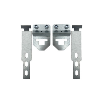 Paire d'accroches ressorts 3 trous avec triangles pour porte de garage basculante.