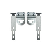 Paire d'accroches ressorts 3 trous avec triangles pour porte de garage basculante.