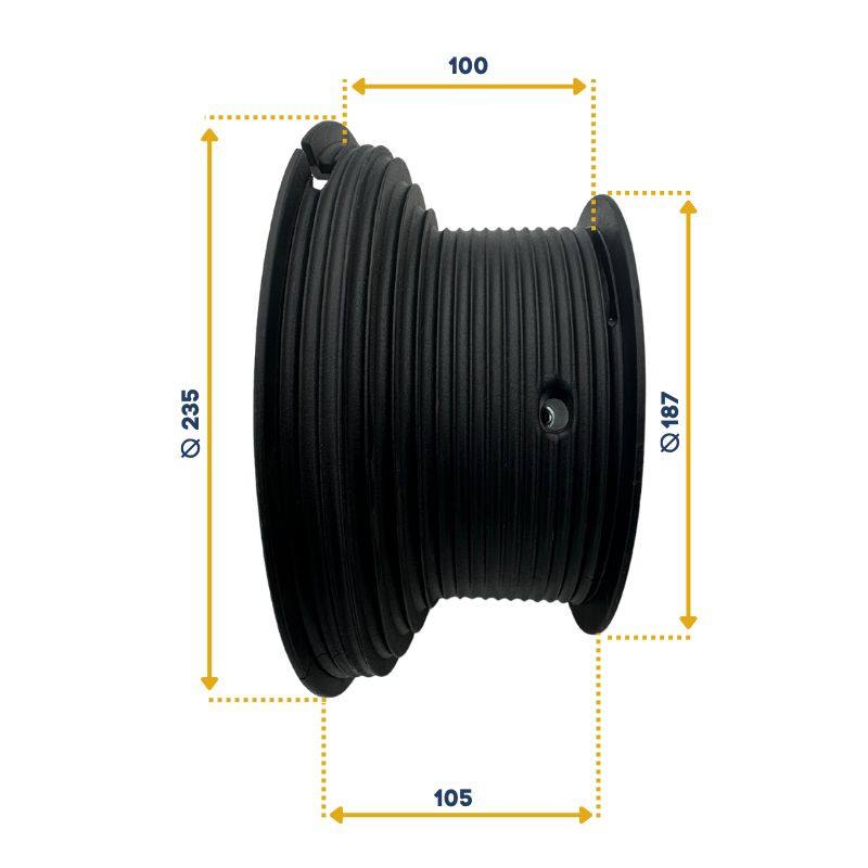 Paire de tambours d'arbre pour porte de garage sectionnelle industrielle Crawford.