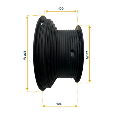 Paire de tambours d'arbre pour porte de garage sectionnelle industrielle Crawford.