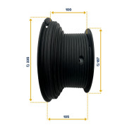 Paire de tambours d'arbre pour porte de garage sectionnelle industrielle Crawford.