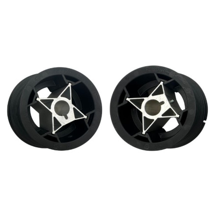 Paire de tambours d'arbre pour porte de garage sectionnelle industrielle Crawford.