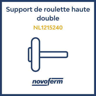 Support de roulette haute double de porte de garage industrielle Novoferm NL1215240