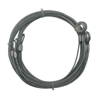 Paire de câbles de levage 2 mm pour porte de garage sectionnelle