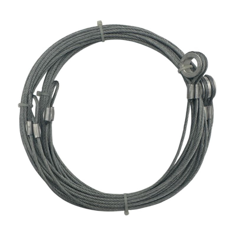 Paire de câbles de levage 2 mm pour porte de garage sectionnelle