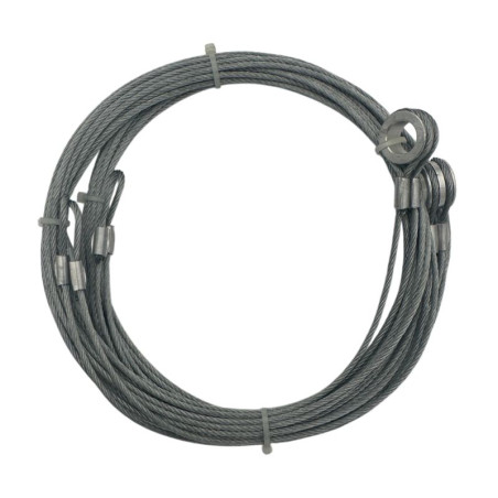 Paire de câbles de levage 2 mm pour porte de garage sectionnelle