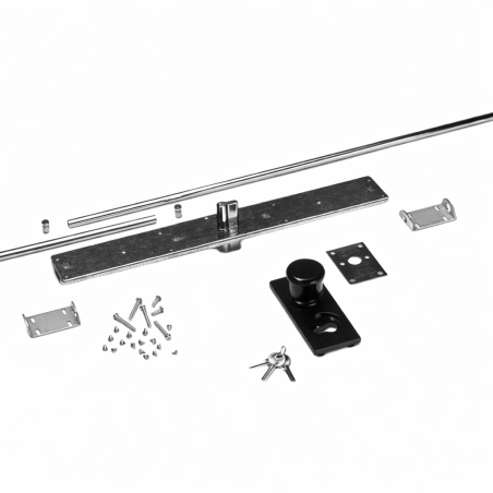 Kit serrure avec cylindre horizontal La Toulousaine pour porte de garage