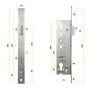 SERRURE REVERSIBLE POUR PORTILLON ISO 45