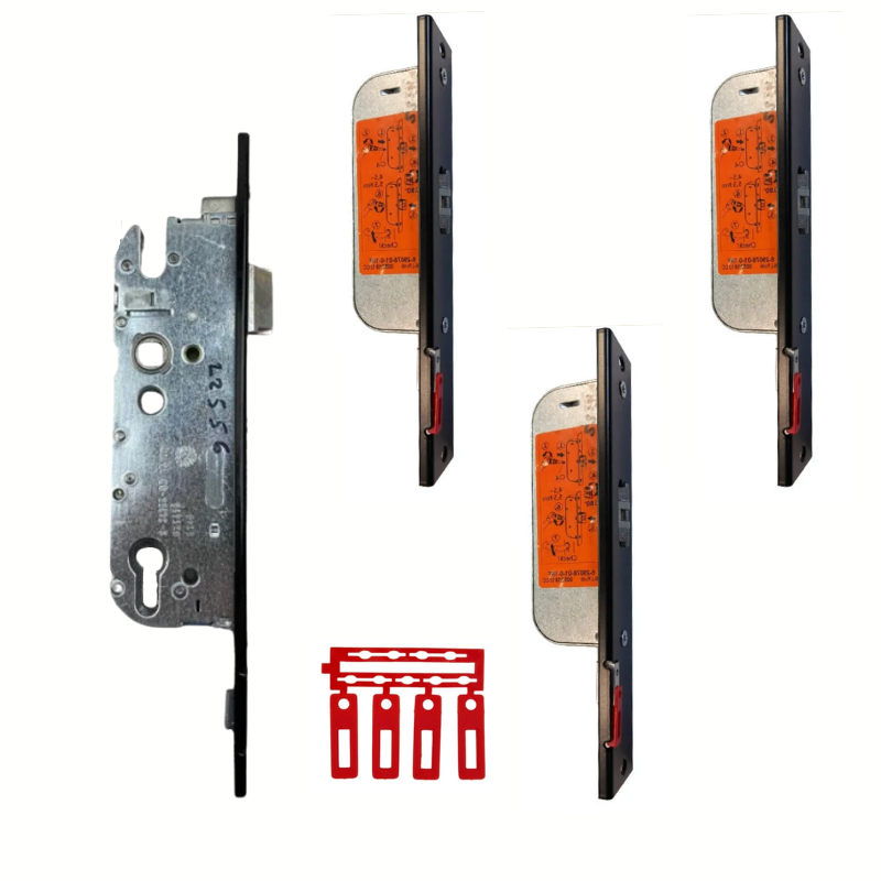 Kit serrure complet tirant droit de porte de garage sectionnelle iso 45 Novoferm NFF14813