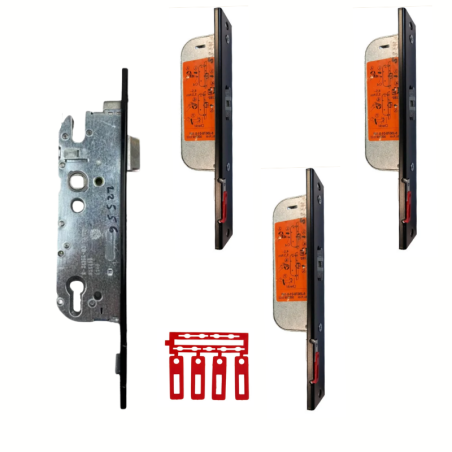 Kit serrure complet tirant droit de porte de garage sectionnelle iso 45 Novoferm NFF14813