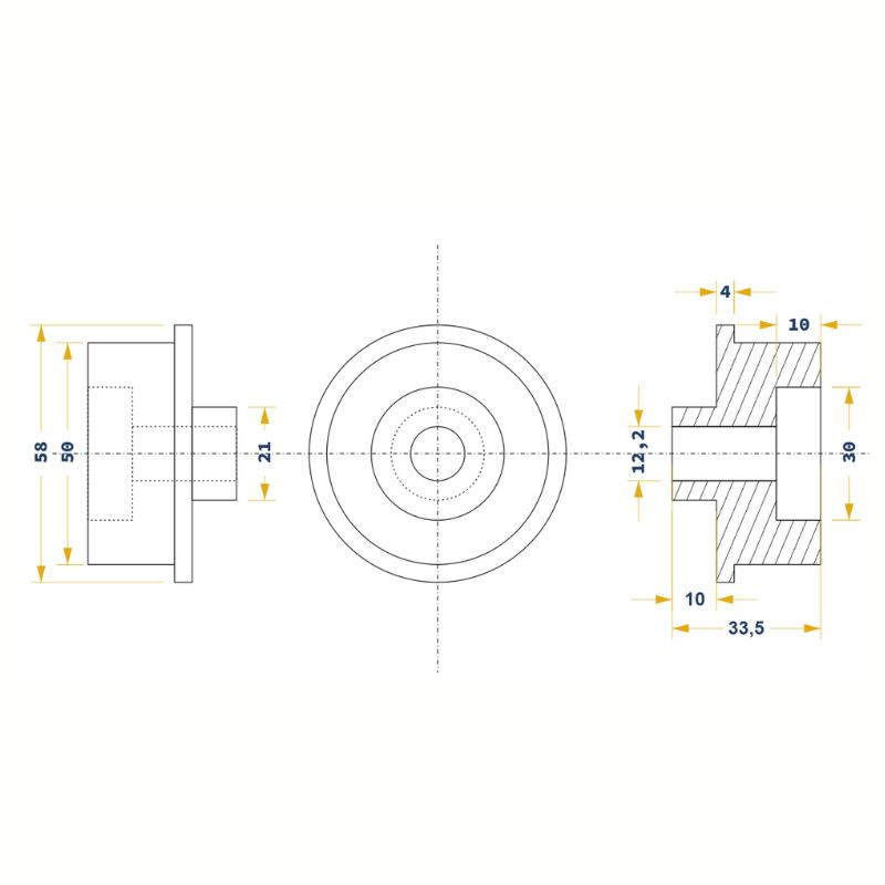 Mesure de roulette Soferba pour porte de garage 101 TU