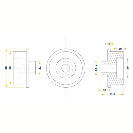 Mesure de roulette Soferba pour porte de garage 101 TU