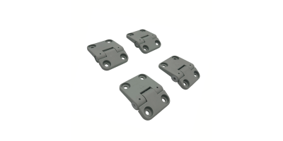 KIT CHARNIERES INTERMEDIAIRES PVC pour portes de garages Novoside Novoferm NFF42316