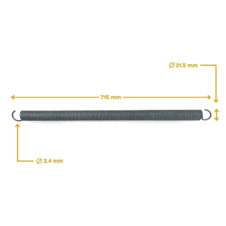 ressort de traction type c porte de garage sectionnelle
