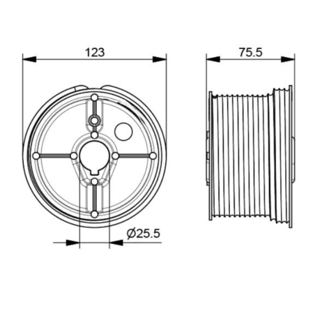 Paire de tambours pour porte de garage