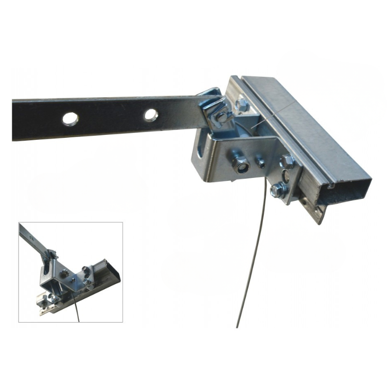 vue posé du Kit de déverrouillage pour porte de garage basculante