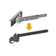 vue posé du Kit de déverrouillage pour porte de garage basculante