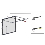 vue posé du Kit de déverrouillage pour porte de garage basculante