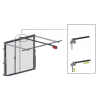 vue posé du Kit de déverrouillage pour porte de garage basculante